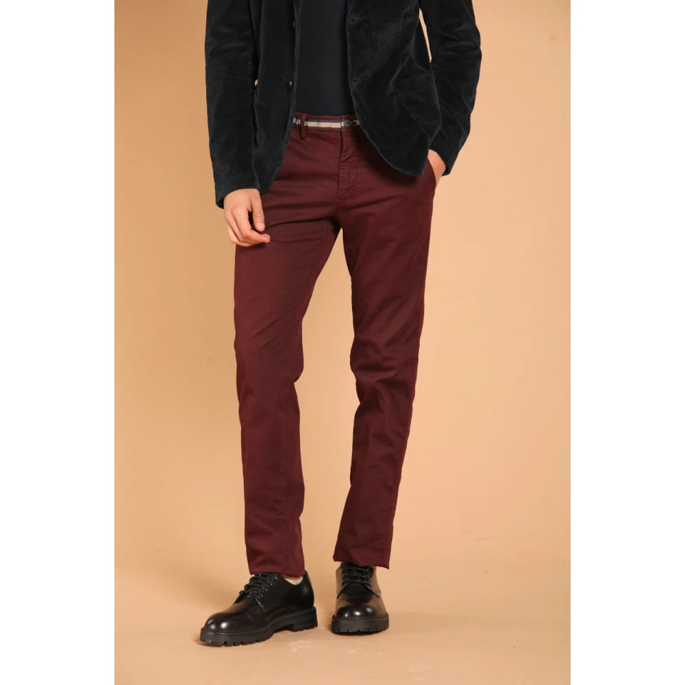 Mason's Winter Heren Chino Broek Slim Fit Red Heren