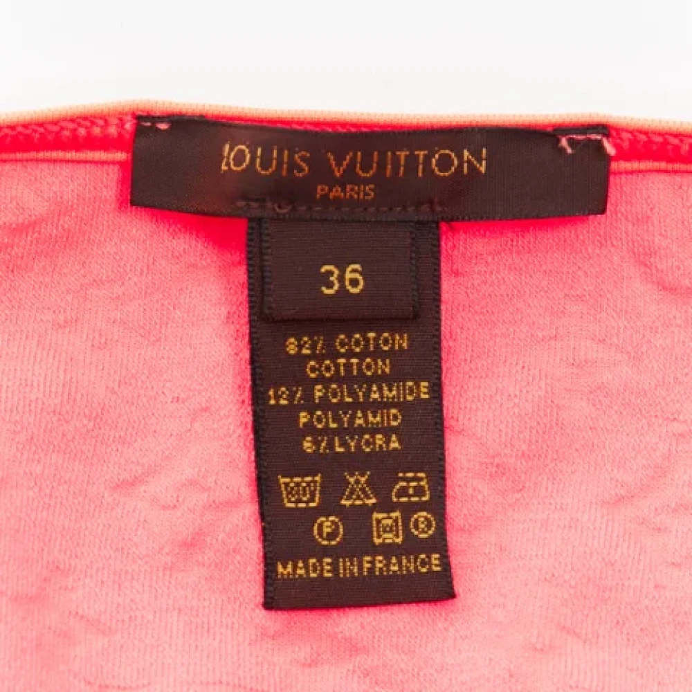 Louis Vuitton Vintage Pre-owned Cotton tops Pink Dames