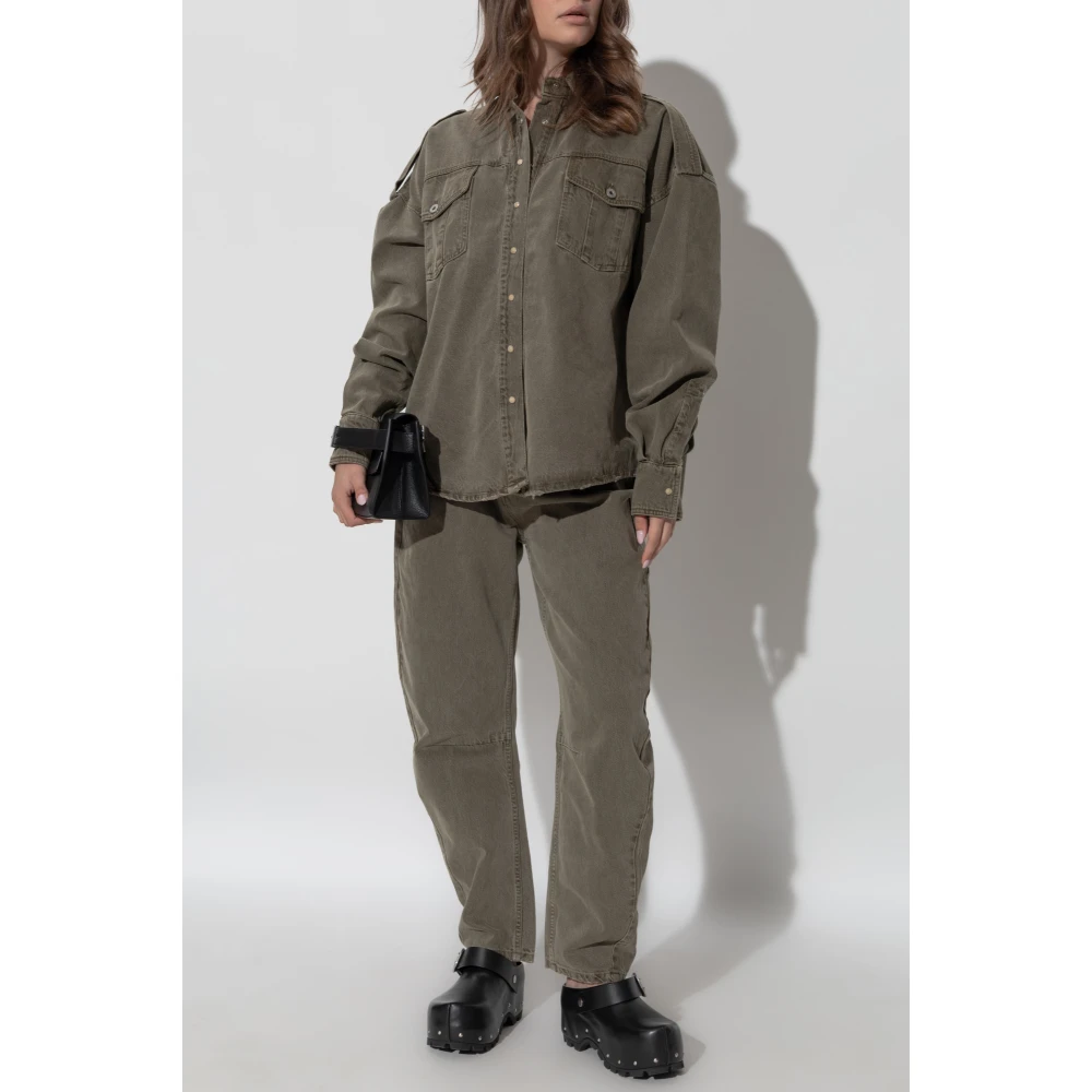 Halfboy Denim overhemd Gray Dames