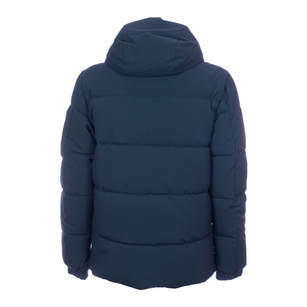 Save The Duck Korte parka met capuchon Blue Heren