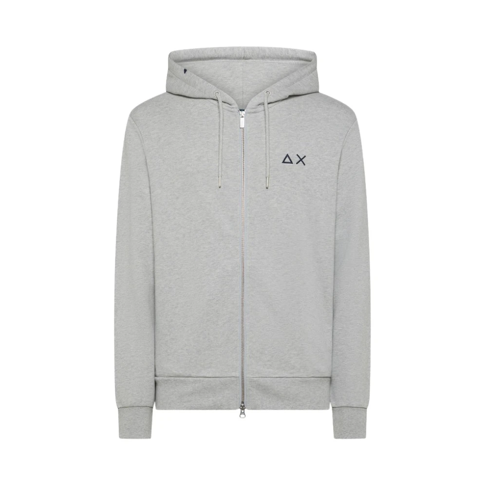 Sun68 Men's Gray Zip-Throughs, M, Casual Zip-Through Sweatshirt