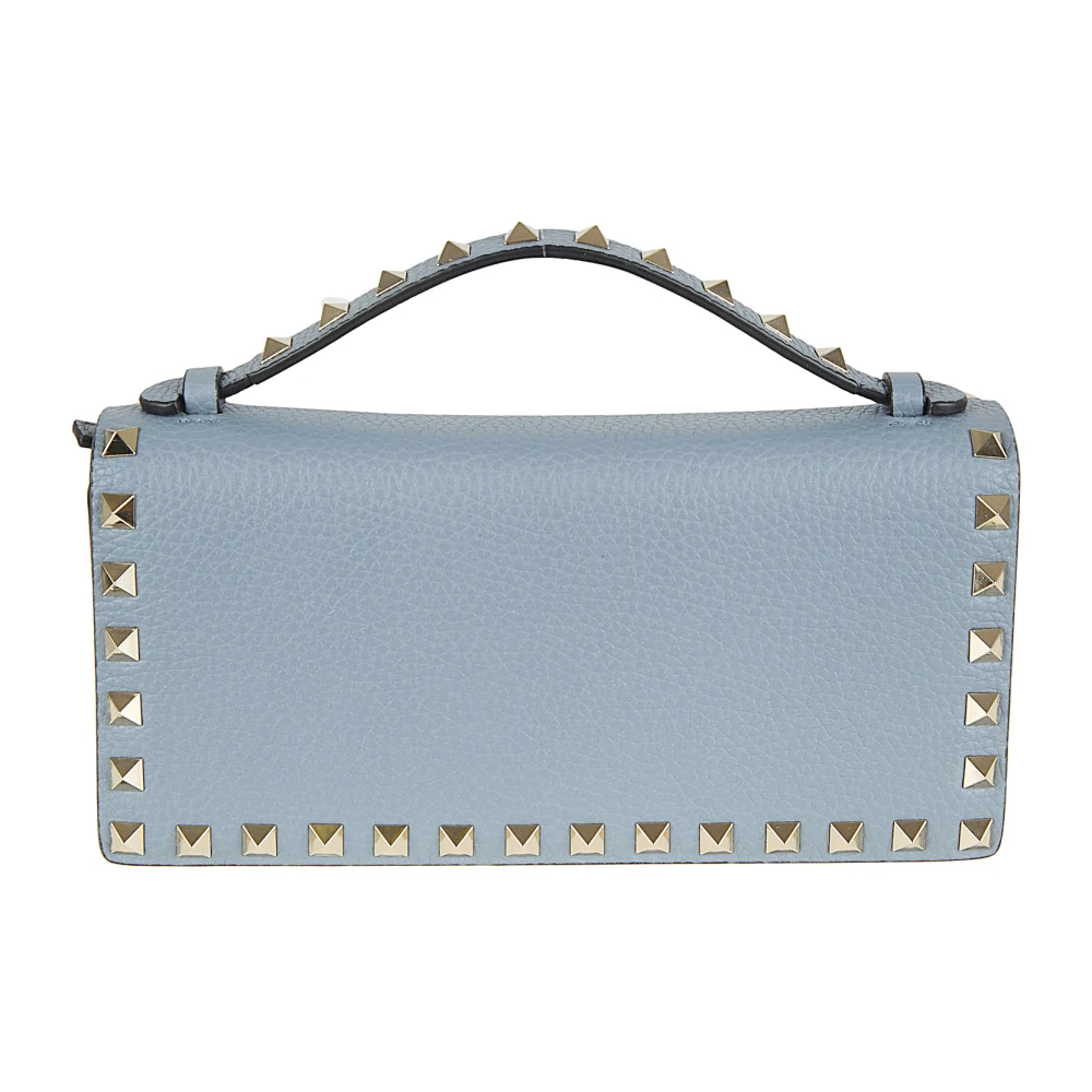 Valentino Garavani Women's Blue Rockstud Wallet With Chain