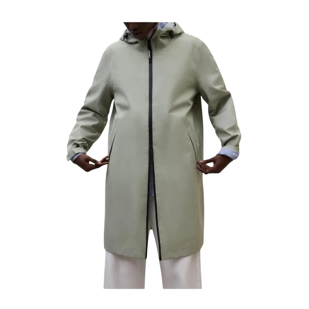 Ecoalf Women's Green Parkas, M, Neve Jacket