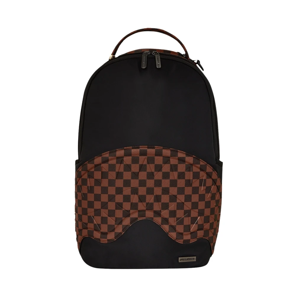 Sprayground Women's Brown City Travel Backpack With Shark Design