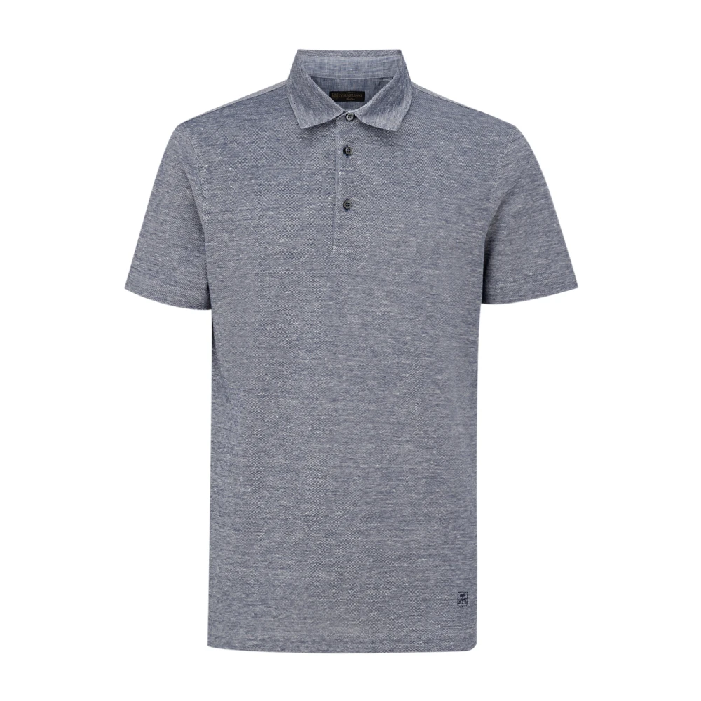 Corneliani Grijze Polo met korte mouwen Gray Heren