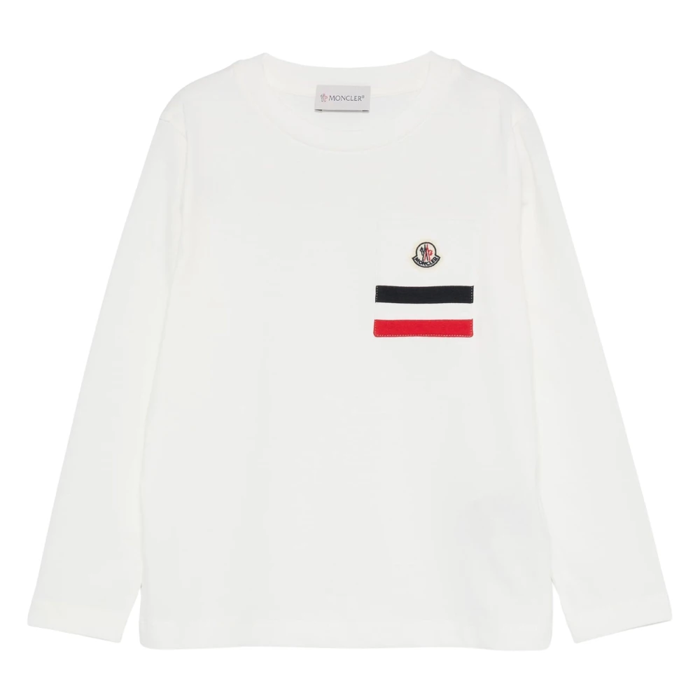 Moncler Girls White Logo T-Shirt Size 12 Y