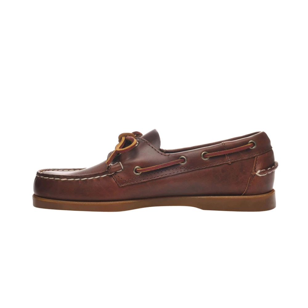 Sebago Brun Docksides Portland Waxed Moccasin