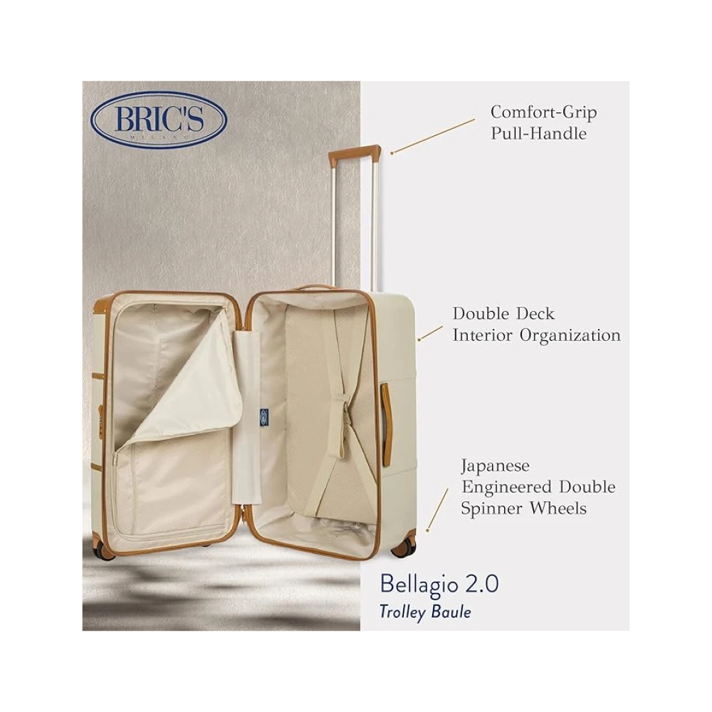 Bric's Bellagio Koffers in Crème Beige Unisex