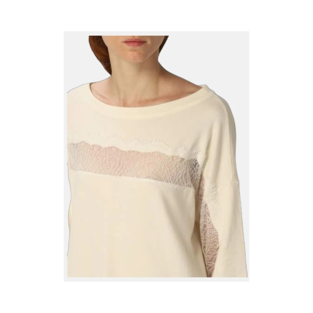 Twinset Knielengte jurk White Dames