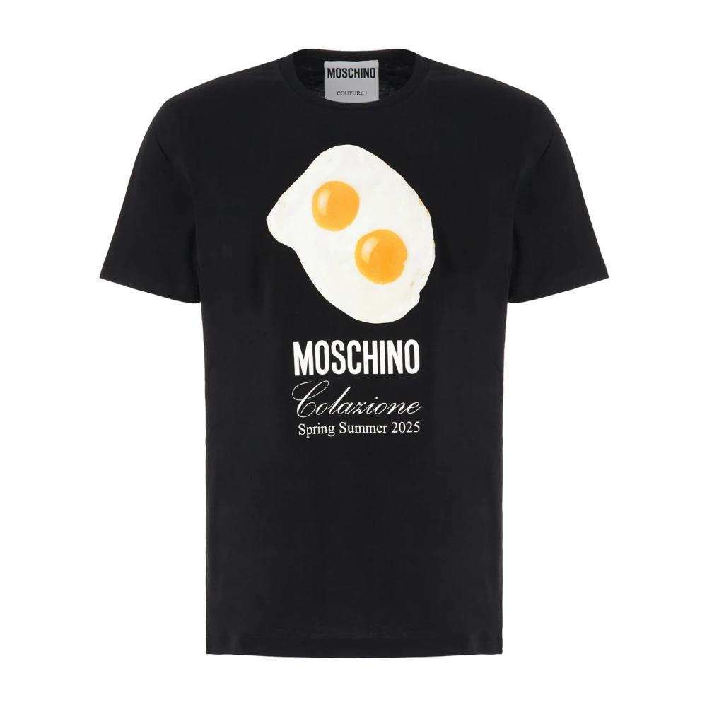 Moschino Casual Katoenen T-Shirt voor Mannen Black Heren