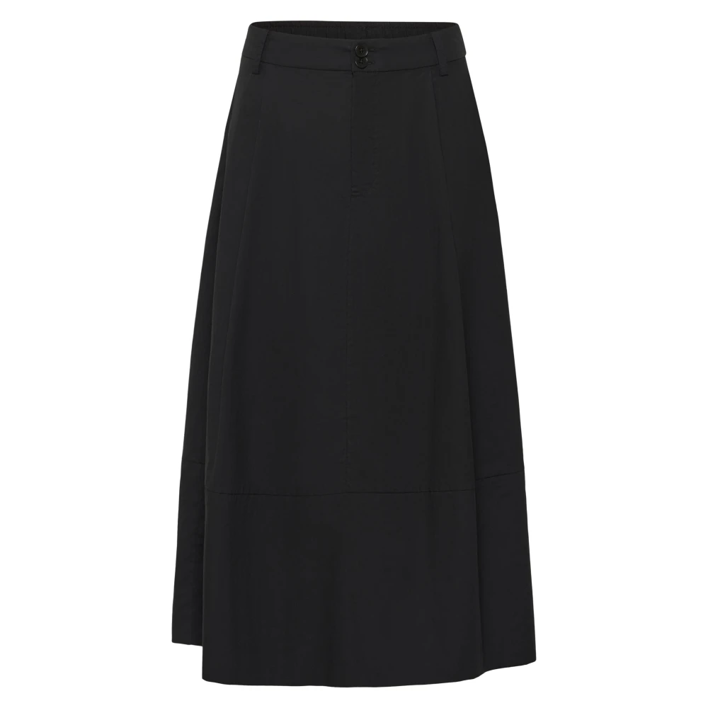 Part Two Black Bojana Skirt - Female - Midi Skirts - 2XL - Skirts