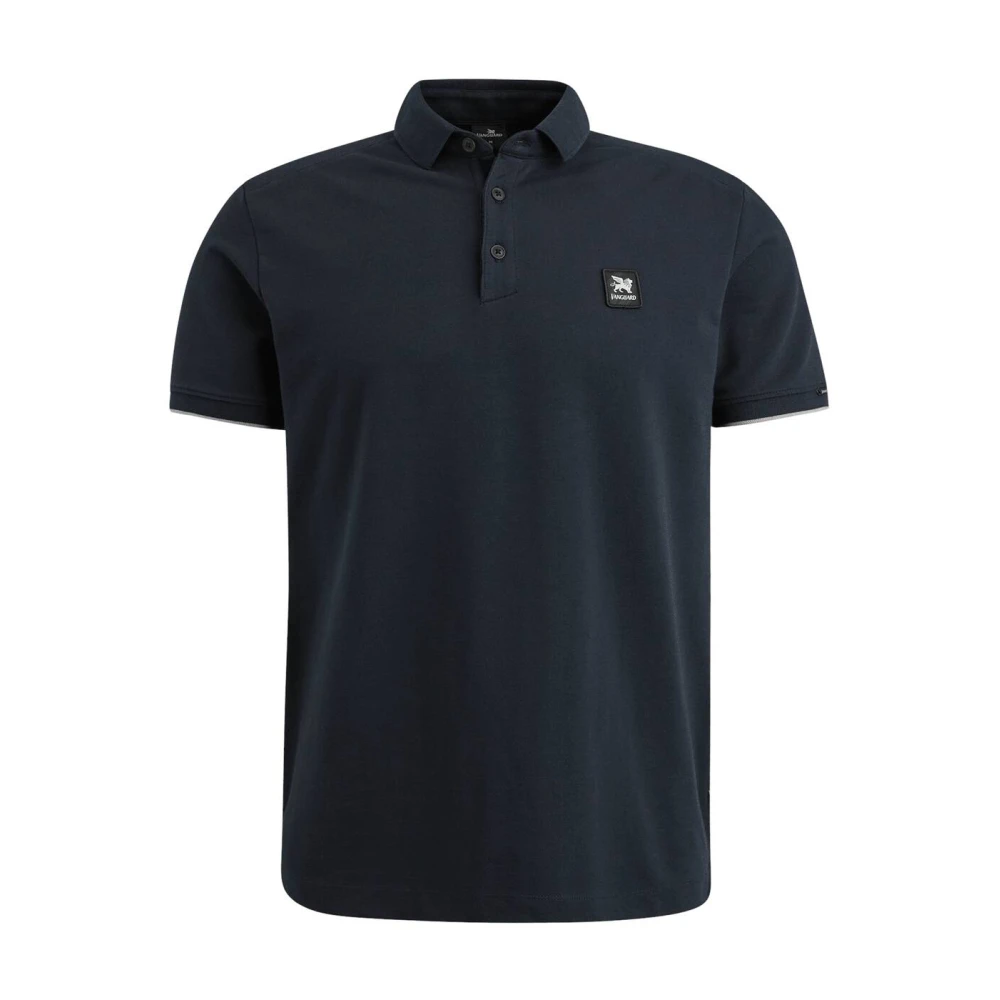 VANGUARD Heren Polo's & T-shirts Short Sleeve Polo Pique Blauw