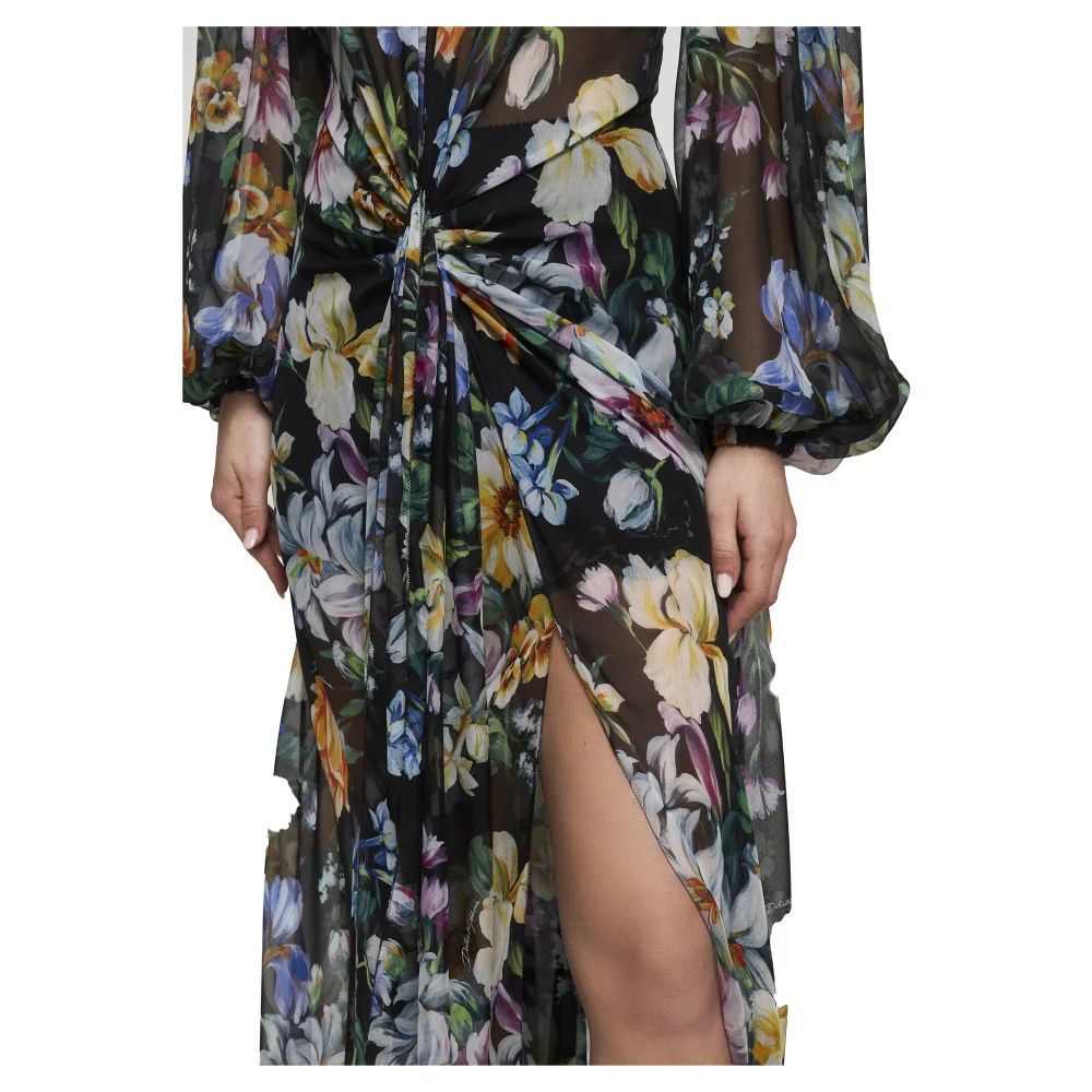Dolce & Gabbana Bloemenprint Zijden Culotte Jumpsuit Multicolor Dames