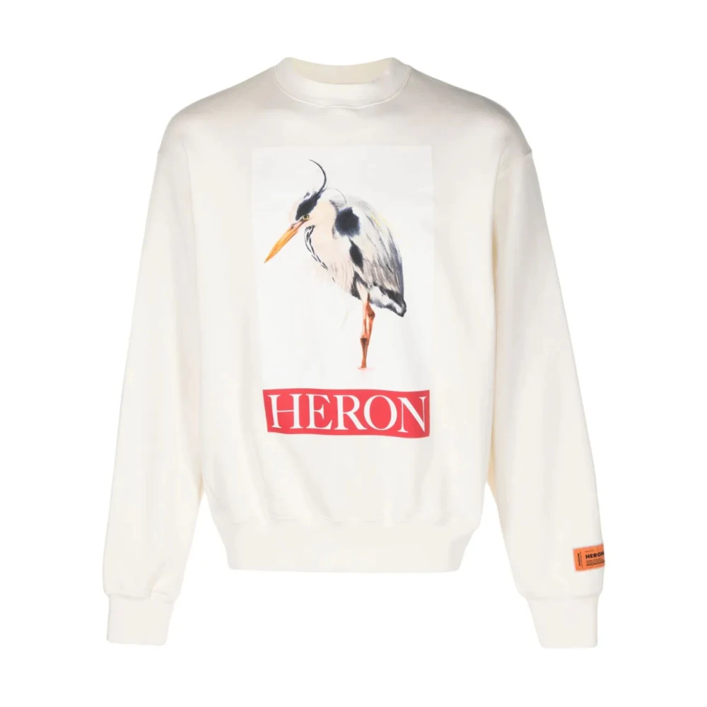 Heron Preston Vogel Geschilderde Sweaters Beige Heren