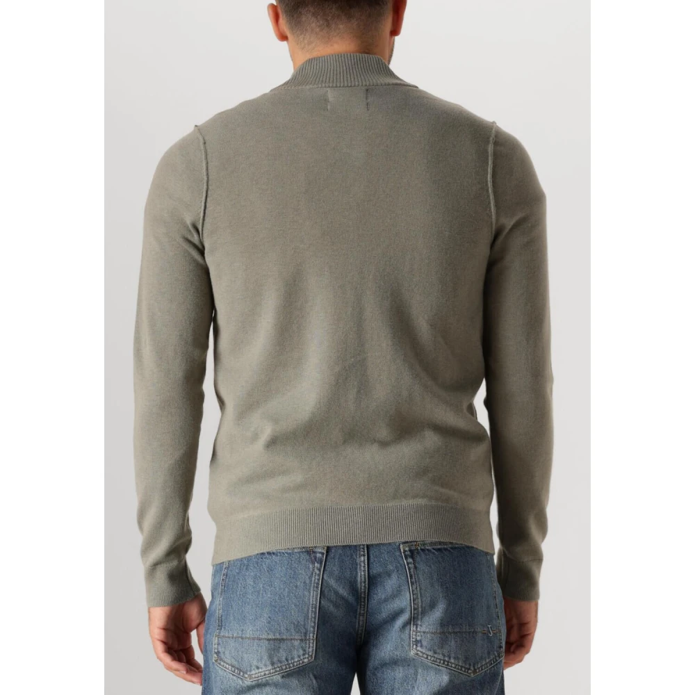 Butcher of Blue Groene Halfzip Trui voor Heren Green Heren