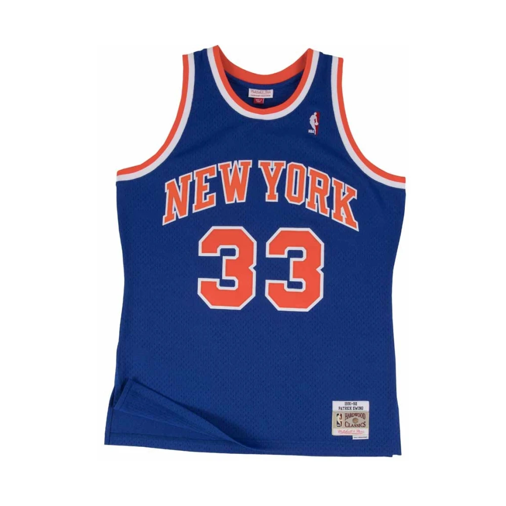 Mitchell & Ness Blue Training, Male, S, Patrick Ewing Knicks Swingman Jersey