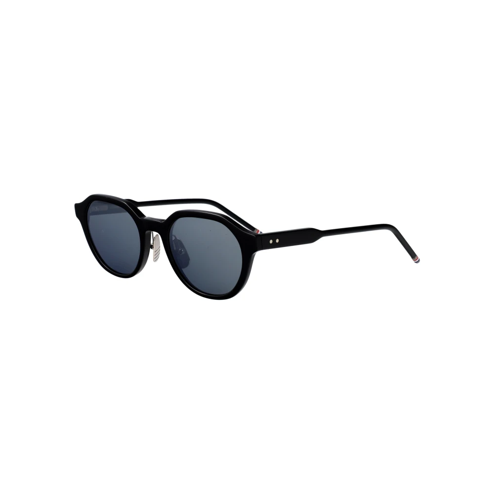 Thom Browne Unisex Black Acetate Oval Sunglasses - Sunglasses - 49 Mm - Accessories