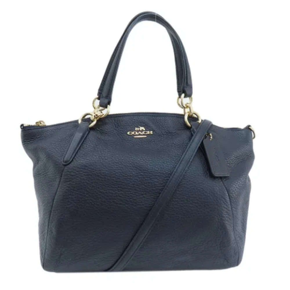 Coach Pre-owned Leather handbags Blue Dames