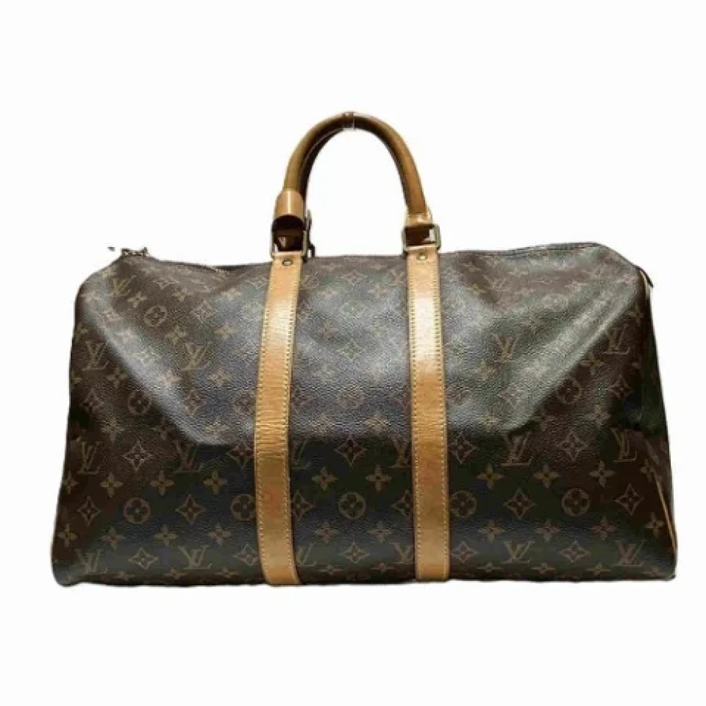 Louis Vuitton Vintage Pre-owned Plastic handbags Brown Dames
