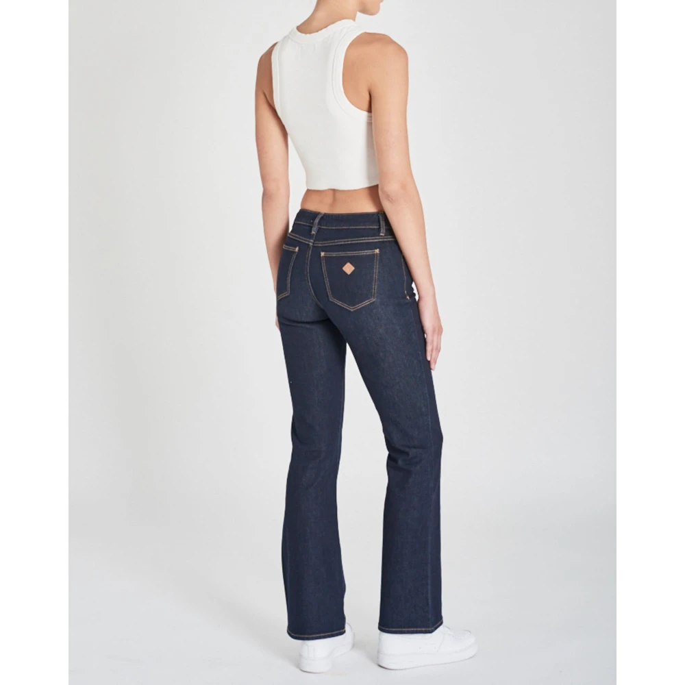 Abrand Jeans Low Boot Flared Slim Fit Jeans Blue Dames
