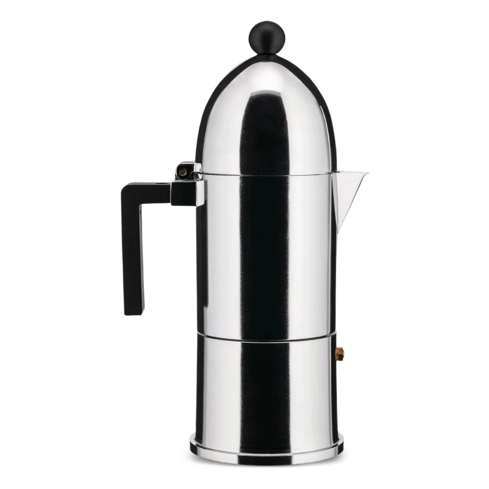 Alessi Unisex Gray Espresso Coffee Maker Induction Stainless Steel