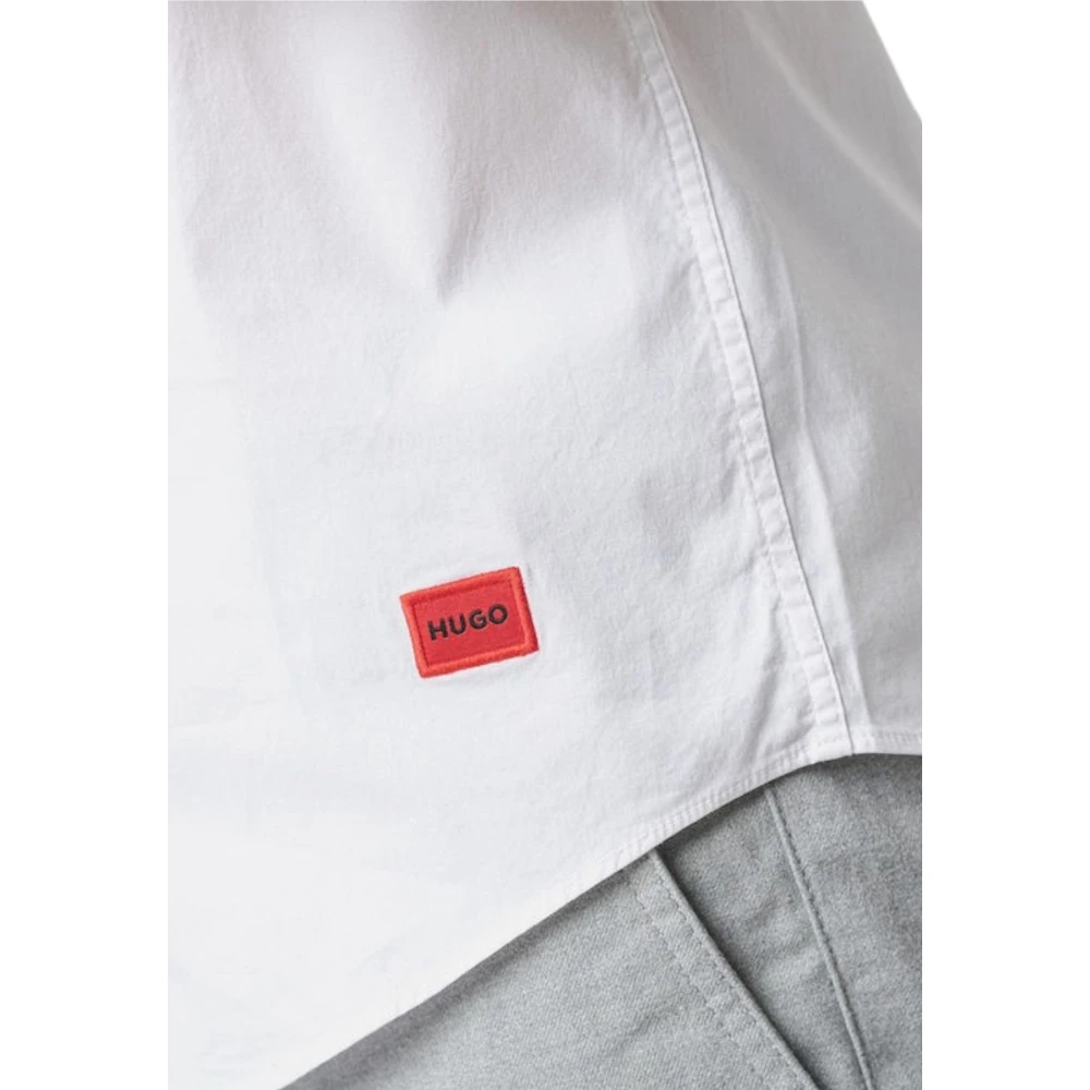Hugo Boss Lange mouwen overhemd White Heren