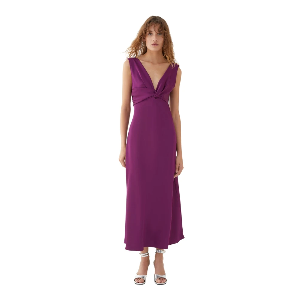 Iblues Elegant Embellished Dress Purple Dames