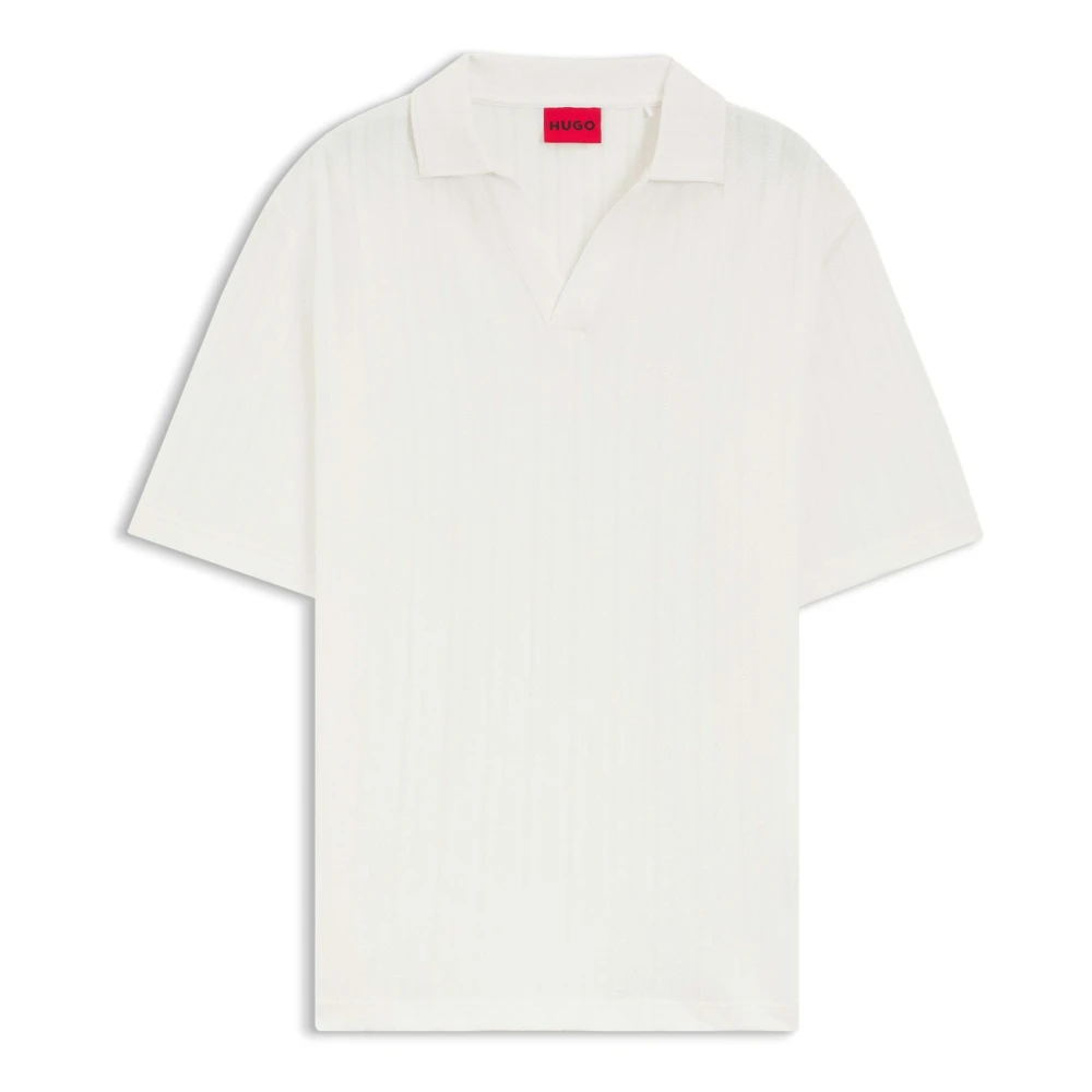 Hugo White Polo Shirts, Male, 2XL, Polo Shirt