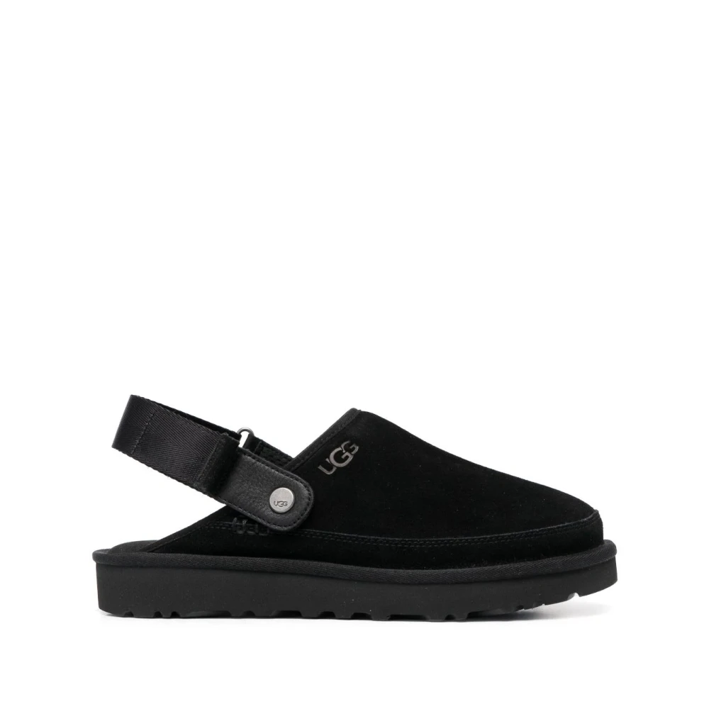 Ugg Men's Black Clogs, 11 Uk, Suede Clogs