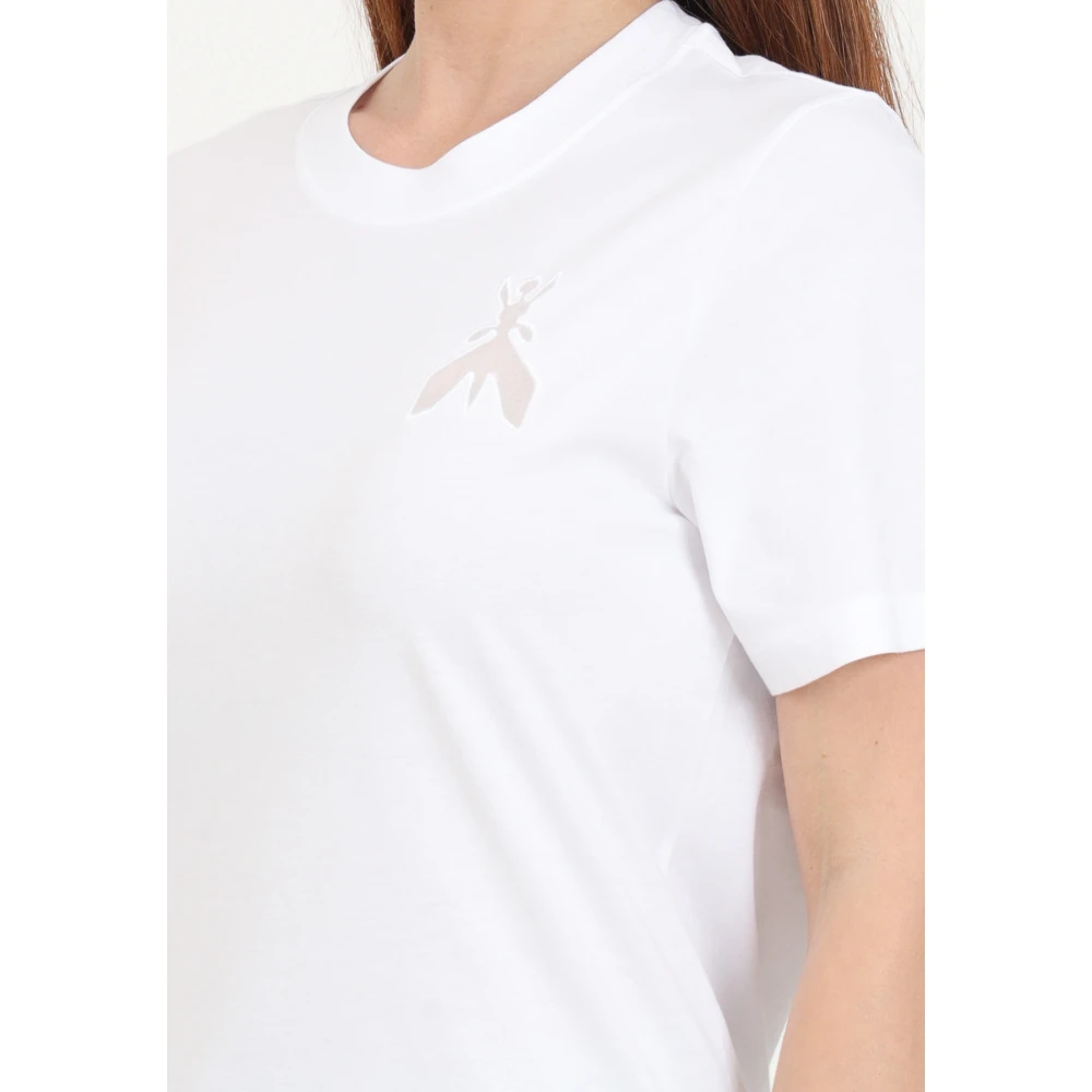 PATRIZIA PEPE Witte Fly Cut-Out T-shirt White Dames