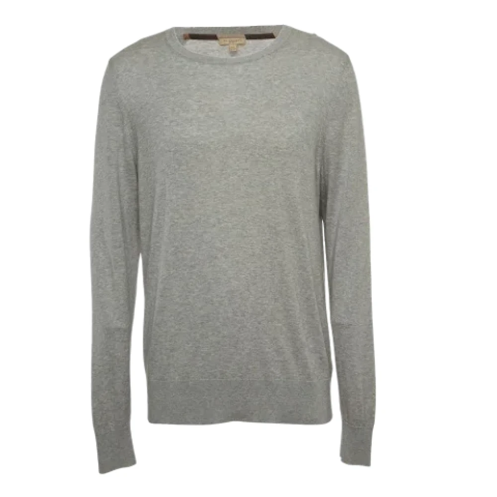 Burberry Vintage Pre-owned Cashmere tops Gray Dames