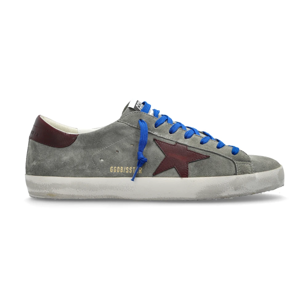 Golden Goose Men's Gray Sneakers,, Sports Shoes Super-Star Classic With List Size 7 Uk