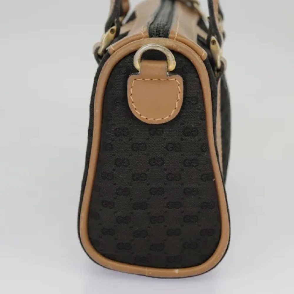 Gucci Vintage Pre-owned Fabric handbags Black Dames