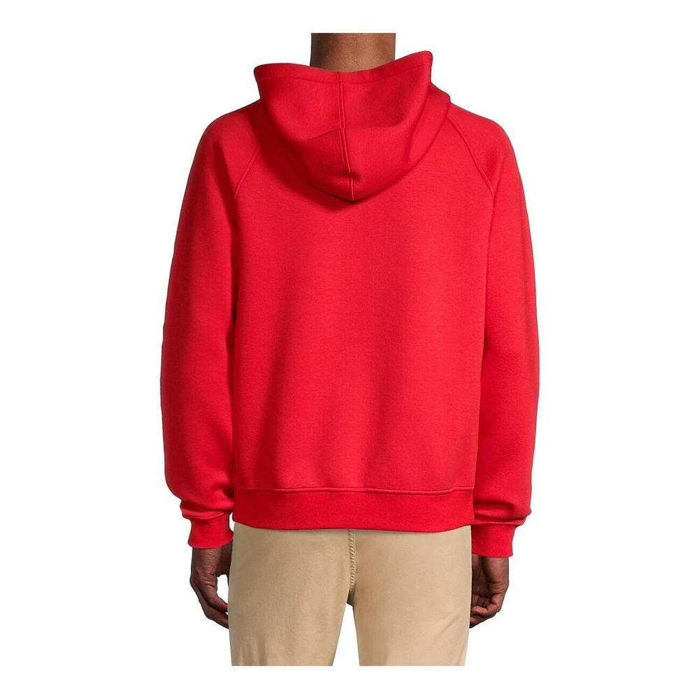Kiton Hoodie met Logodetail Red Heren