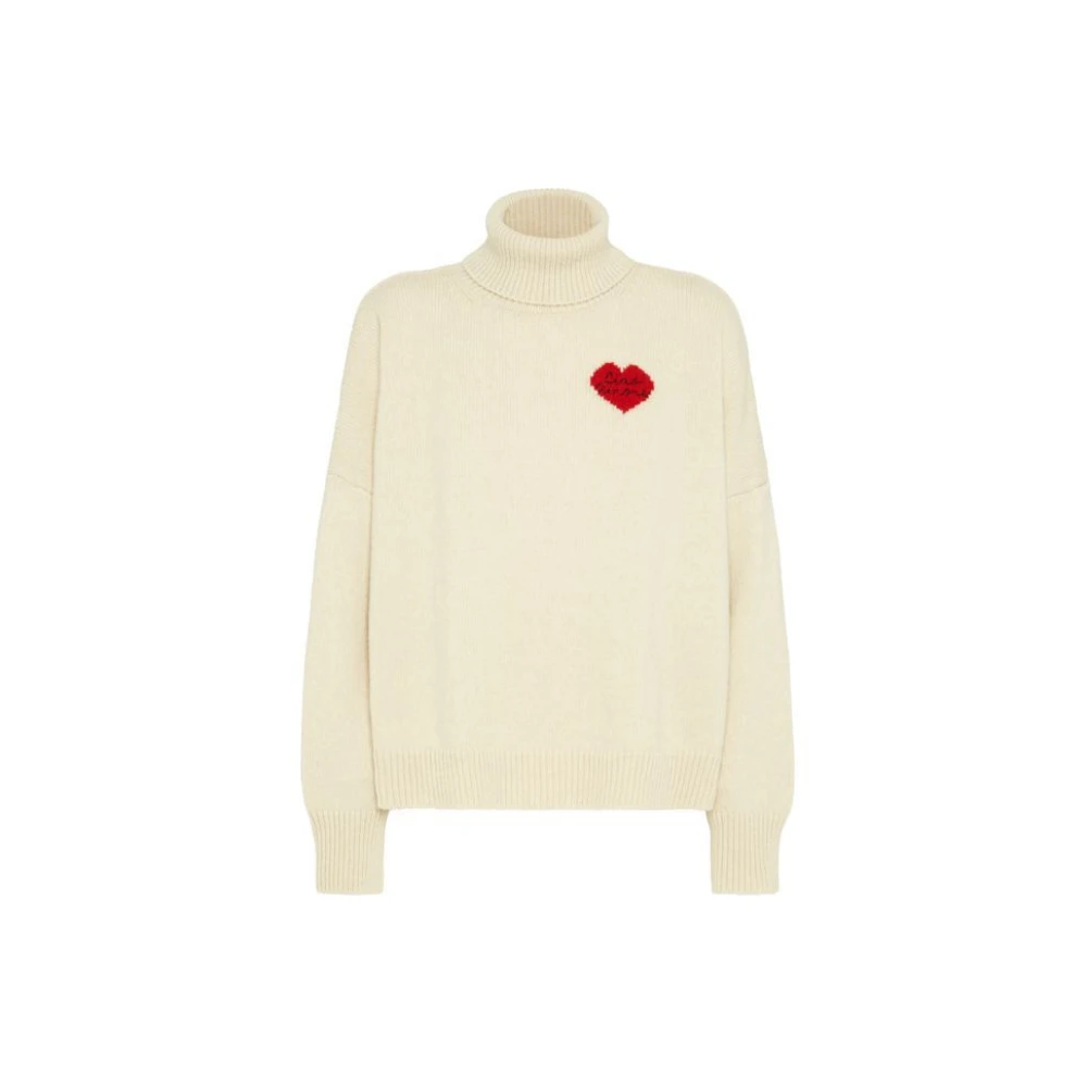 Giada Benincasa Roomwitte Truien voor Vrouwen Beige Dames
