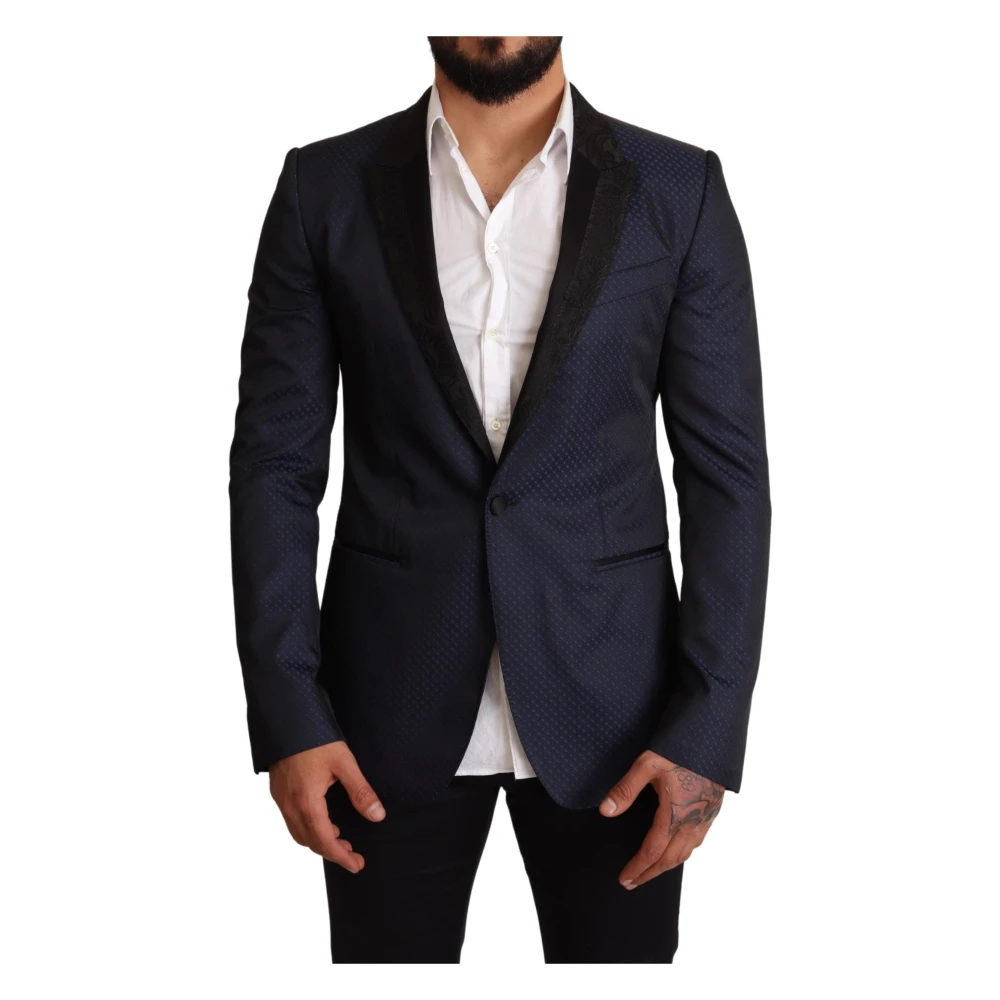 Dolce & Gabbana Men's Blue Sport Jacket- Slim Fit - Blazers - M - Jackets