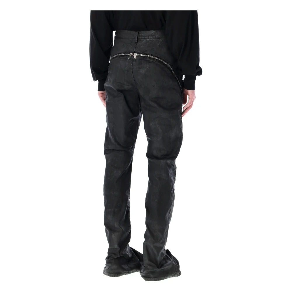 Rick Owens Zwarte Boot Cut Denim Jeans Black Heren