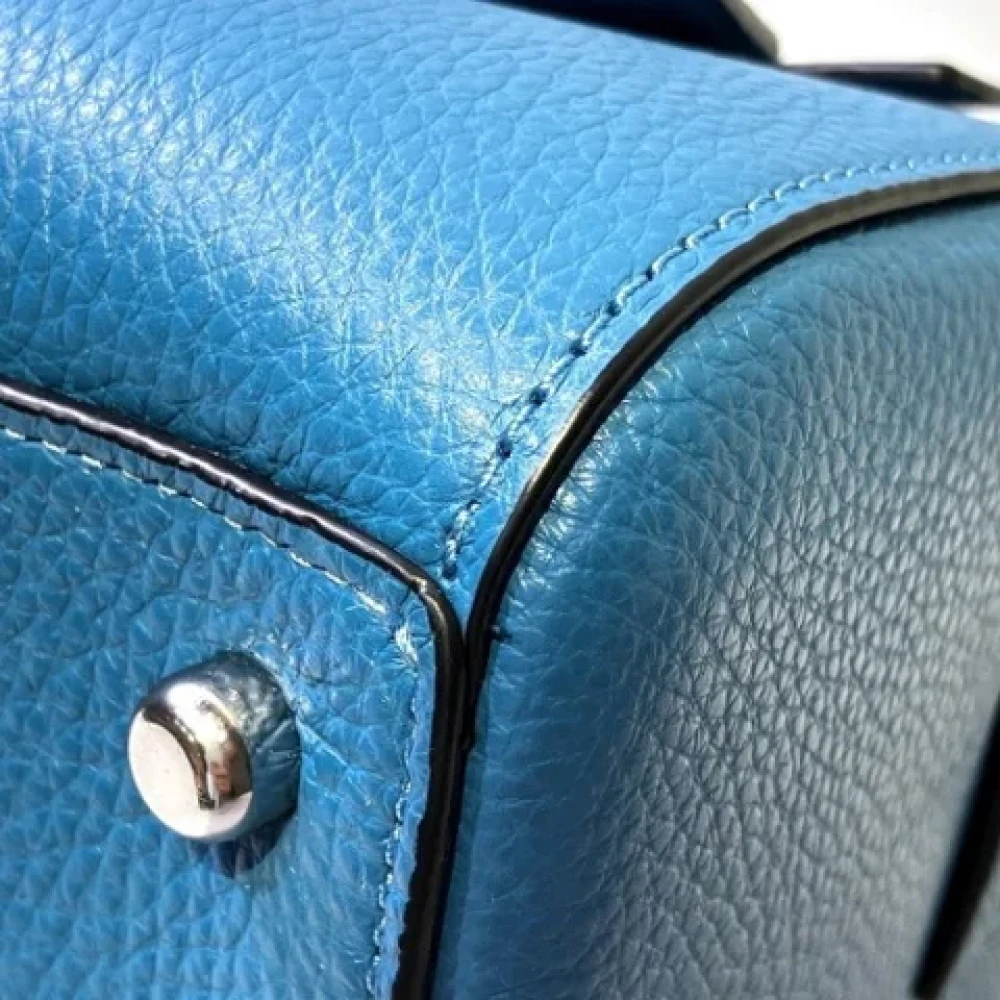 Coach Pre-owned Fabric handbags Blue Dames