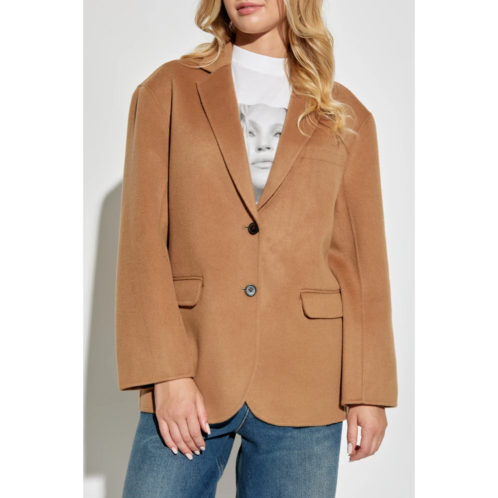 Anine Bing Wollen Blazer Brown Dames