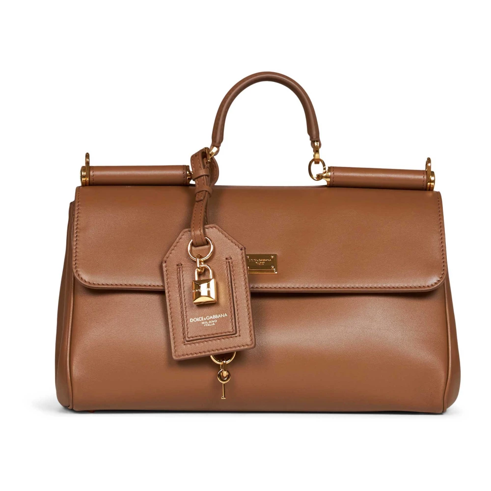 Dolce & Gabbana My Sicily Handbag - Female - Handbags - Beige - One Size - Bags