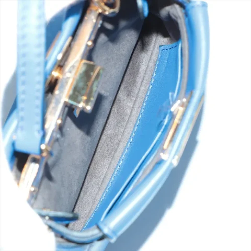 Fendi Vintage Pre-owned Leather handbags Blue Dames