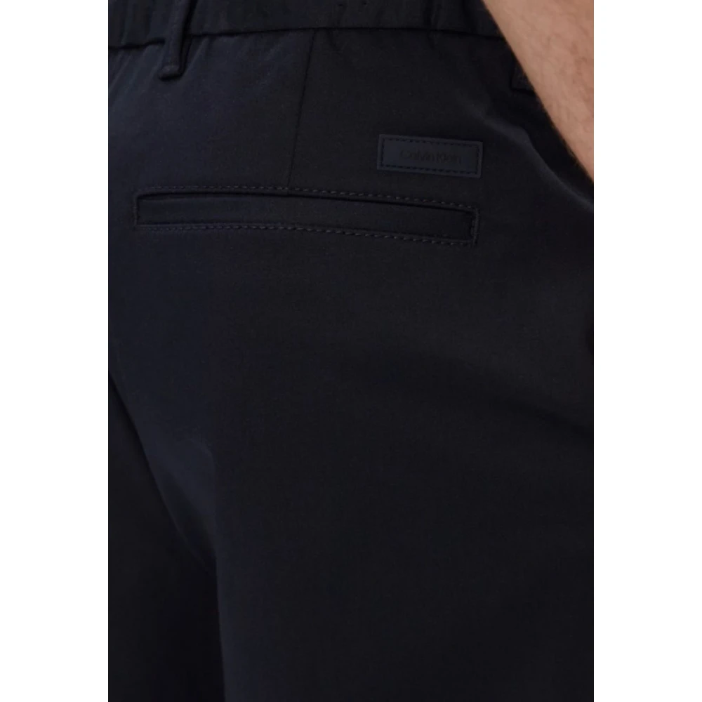 Calvin Klein Heren Regular Straight Sateen Shorts Black Heren