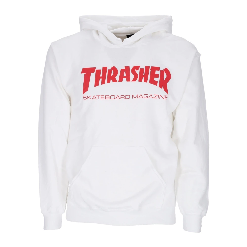 Thrasher Skatemag Hood White red Sweatshirt White Unisex