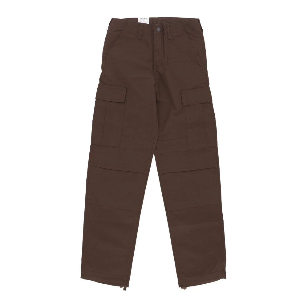 Carhartt WIP Cargo Broek met Zakken en Koord Brown Heren
