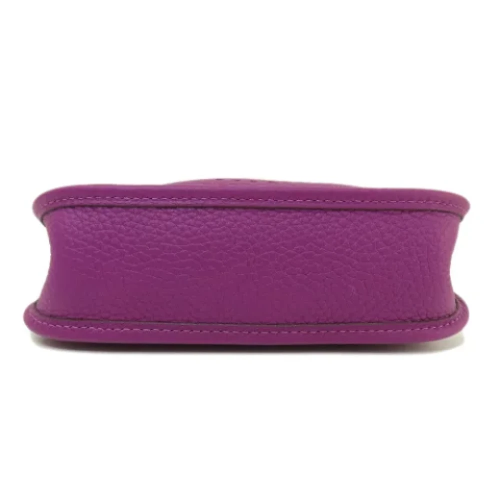Hermès Vintage Pre-owned Leather shoulder-bags Purple Dames