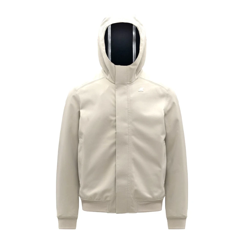 K-Way Men's Beige Light Jackets, L, Giubbotto Joachim Bonded