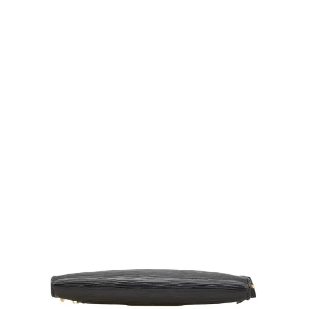 Louis Vuitton Vintage Pre-owned Leather clutches Black Dames