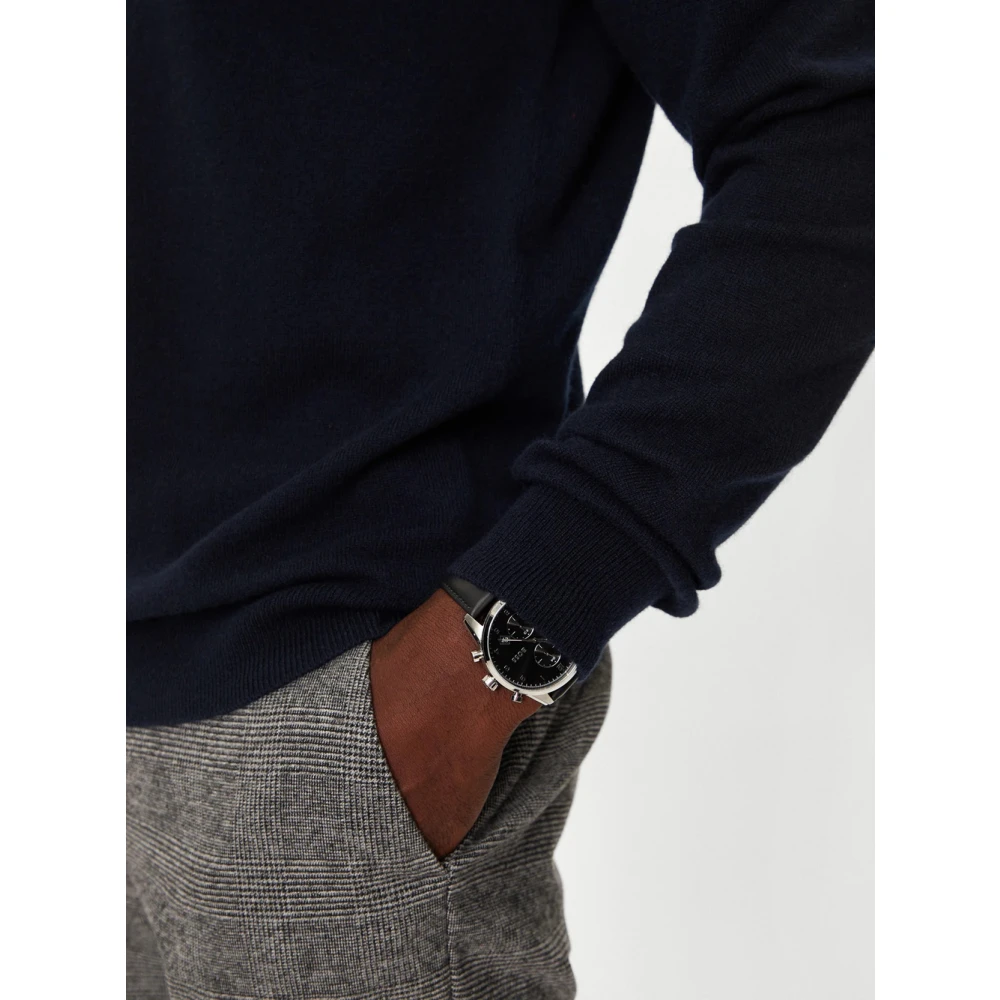 Hugo Boss Donkerblauwe Sweater Regular Fit Blue Heren