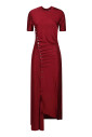 elegante-robe-longue-a-manches-courtes
