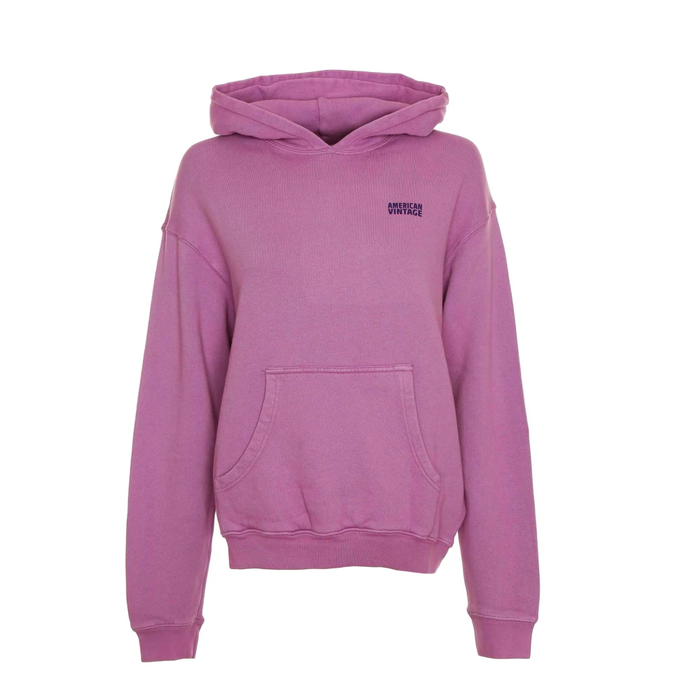 American vintage Gezellige hoodie met kangoeroezak Purple Dames